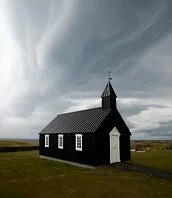 Copyright © jules_kitano / 123RF Stock Photo Icelandic Architecture - Church in the country